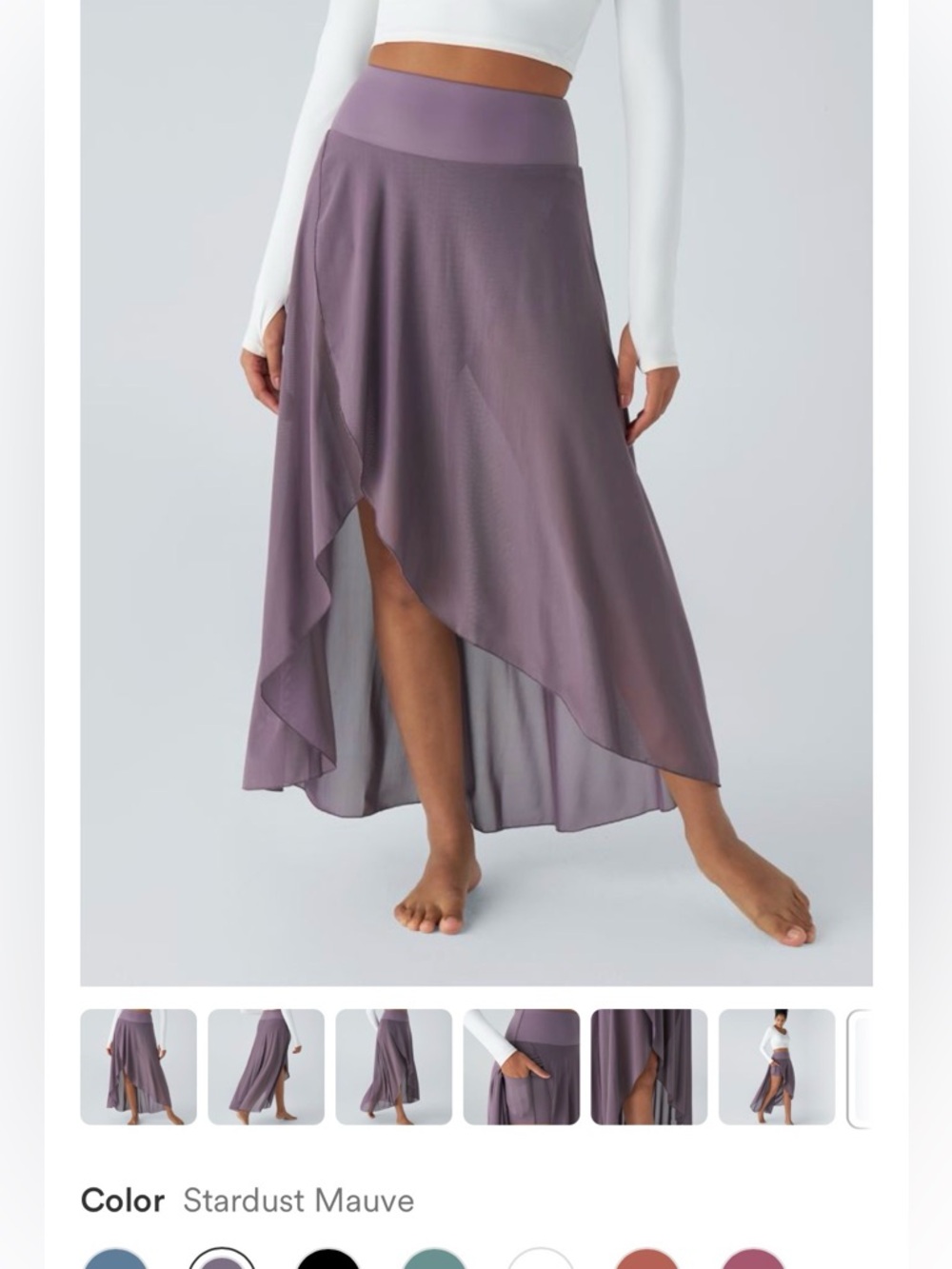 HALARA Breezeful High-Low Layered Skirt